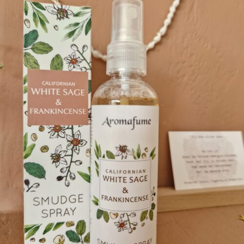 smudge spray witte salie en frankincense